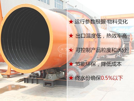 鋼渣烘干機性能優(yōu)勢