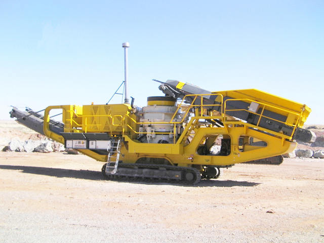 履帶式移動(dòng)破碎站