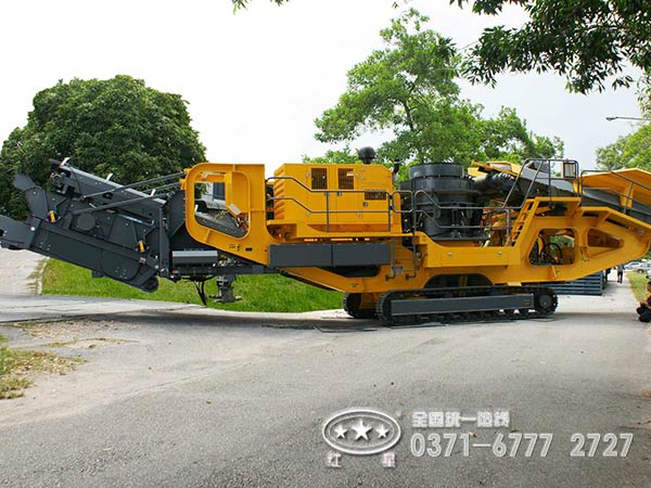 履帶式顎破+反擊破移動(dòng)破碎機(jī)