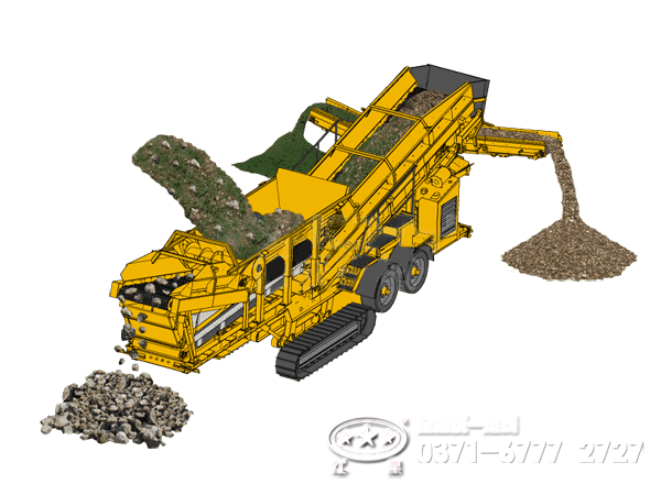 履帶式顎破+反擊破移動(dòng)破碎機(jī)工作原理 履帶式顎破+反擊破移動(dòng)破碎機(jī)工作原理