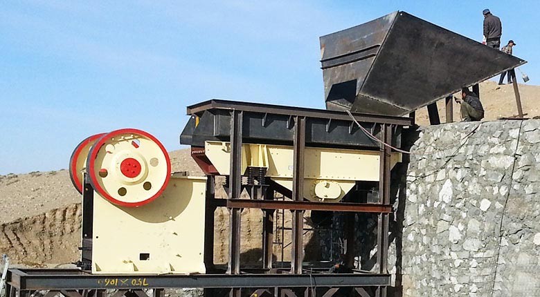 湖南顎式破碎機(jī)生產(chǎn)線案例現(xiàn)場