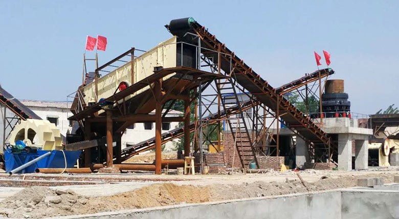 山西運(yùn)城顎式破碎機(jī)生產(chǎn)線案例現(xiàn)場(chǎng)