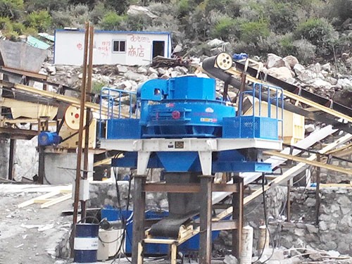 湖北花崗巖制砂生產(chǎn)線客戶現(xiàn)場(chǎng)