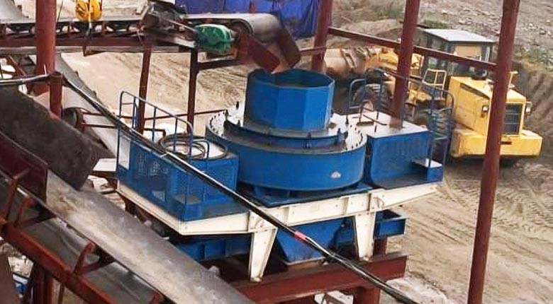 湖南時產150噸河卵石制砂生產線客戶現(xiàn)場