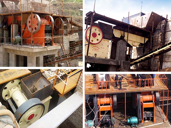 顎式破碎機不同的生產現場