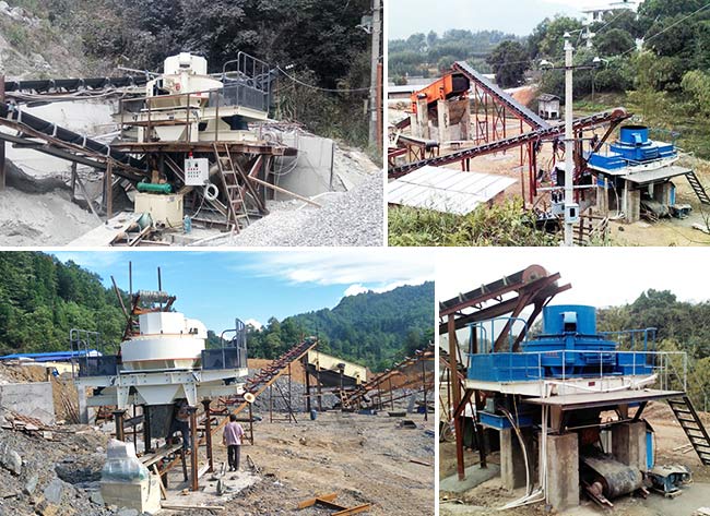 花崗巖破碎機(jī)人工制砂現(xiàn)場 花崗巖破碎機(jī)人工制砂現(xiàn)場