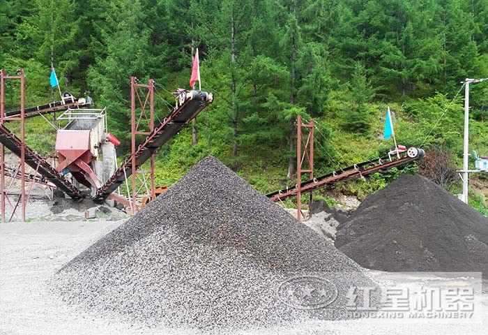 環(huán)保石子破碎機生產(chǎn)現(xiàn)場