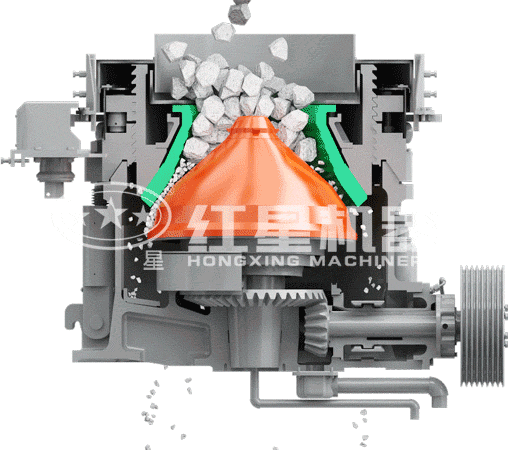 圓錐破碎機(jī)工作原理 圓錐破碎機(jī)工作原理