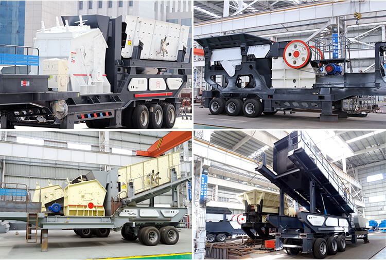 集破碎、篩分于一體的鵝卵石移動破碎篩分機