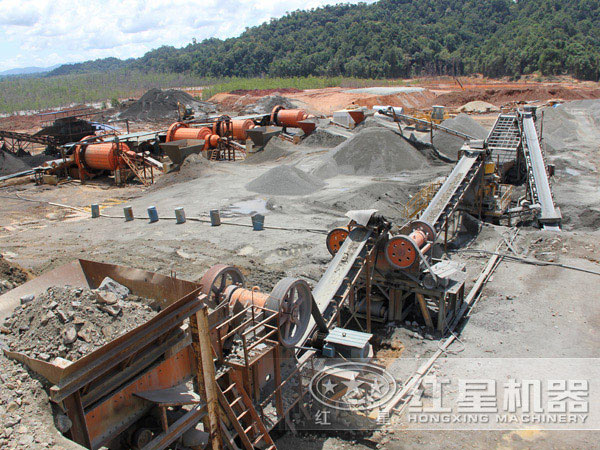 棒磨式制砂現(xiàn)場(chǎng)