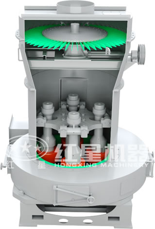 高壓磨粉機(jī)內(nèi)部結(jié)構(gòu)