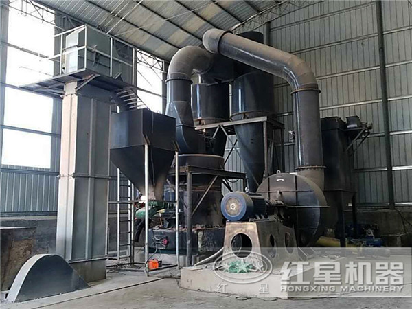 紅星重晶石雷蒙磨粉生產(chǎn)線占地面積小