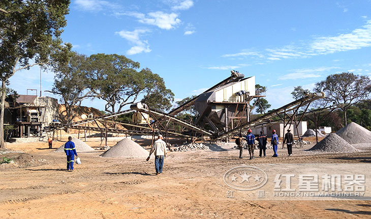 針對軟石料加工的砂石料生產(chǎn)線中等配置