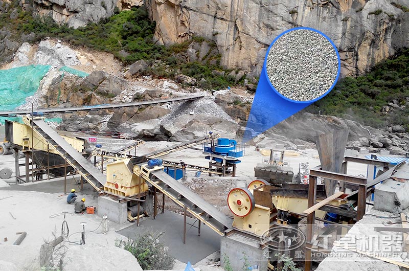 時(shí)產(chǎn)100方砂石料生產(chǎn)線高配