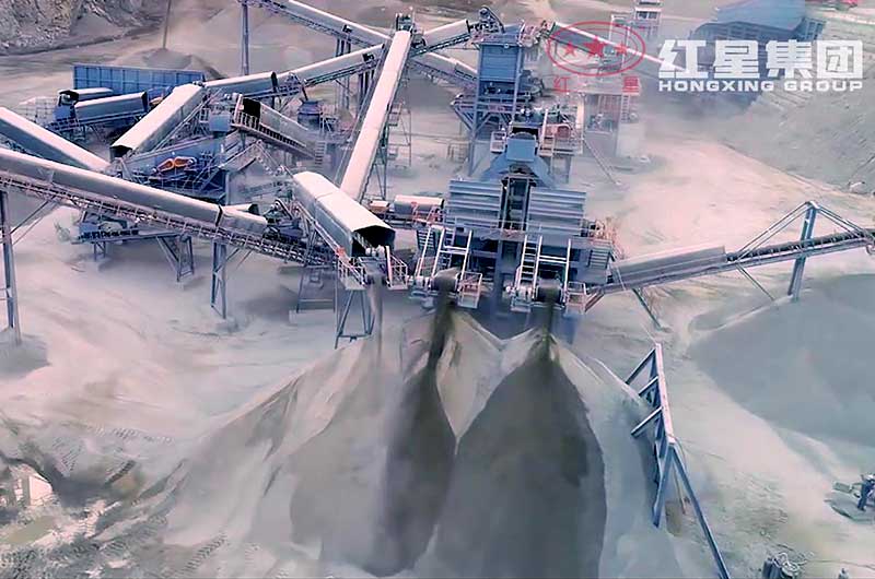 石頭粉碎成沙子現(xiàn)場