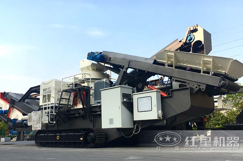 紅星移動(dòng)式石頭破碎機(jī)發(fā)貨
